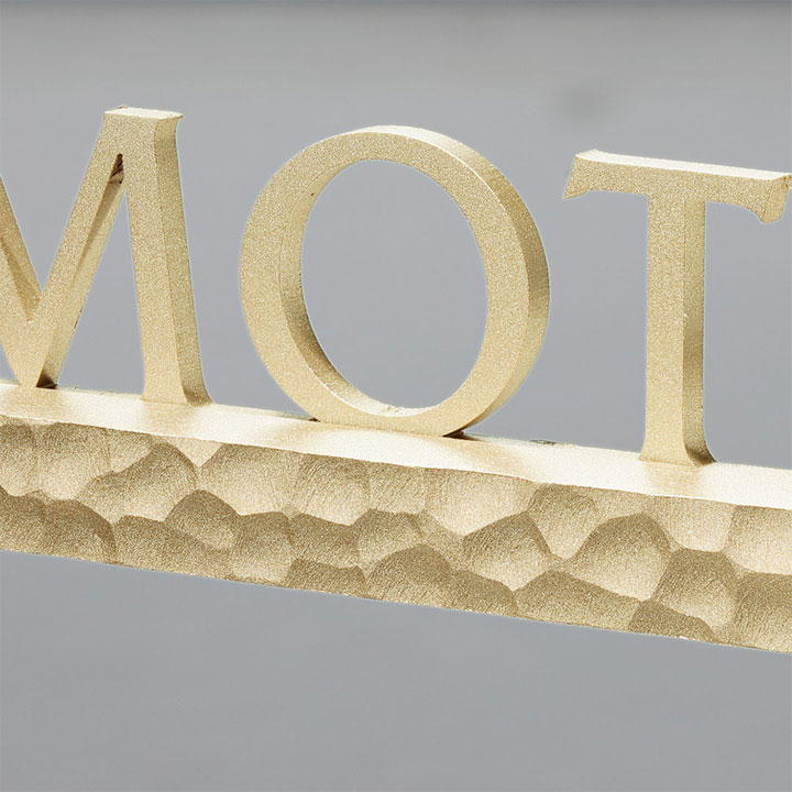 FCNP-SLKT-303/装飾スティック(ハンマートーン)アイアン表札