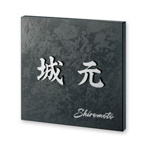 FCNP-TKT-101／マットメタル調（ステンレス切り文字）カラーズ表札